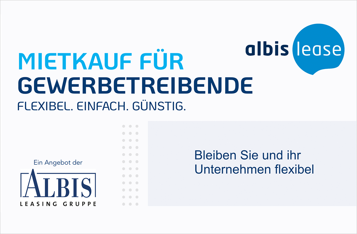 Gewerblich finanzieren mit Albis