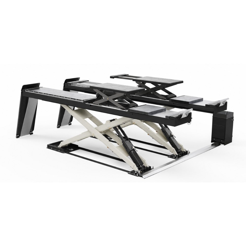 OMCN 892+853/B | Scherenhebebühne 6t | Achsvermessung Überflur 5500 mm + Radfreiheber