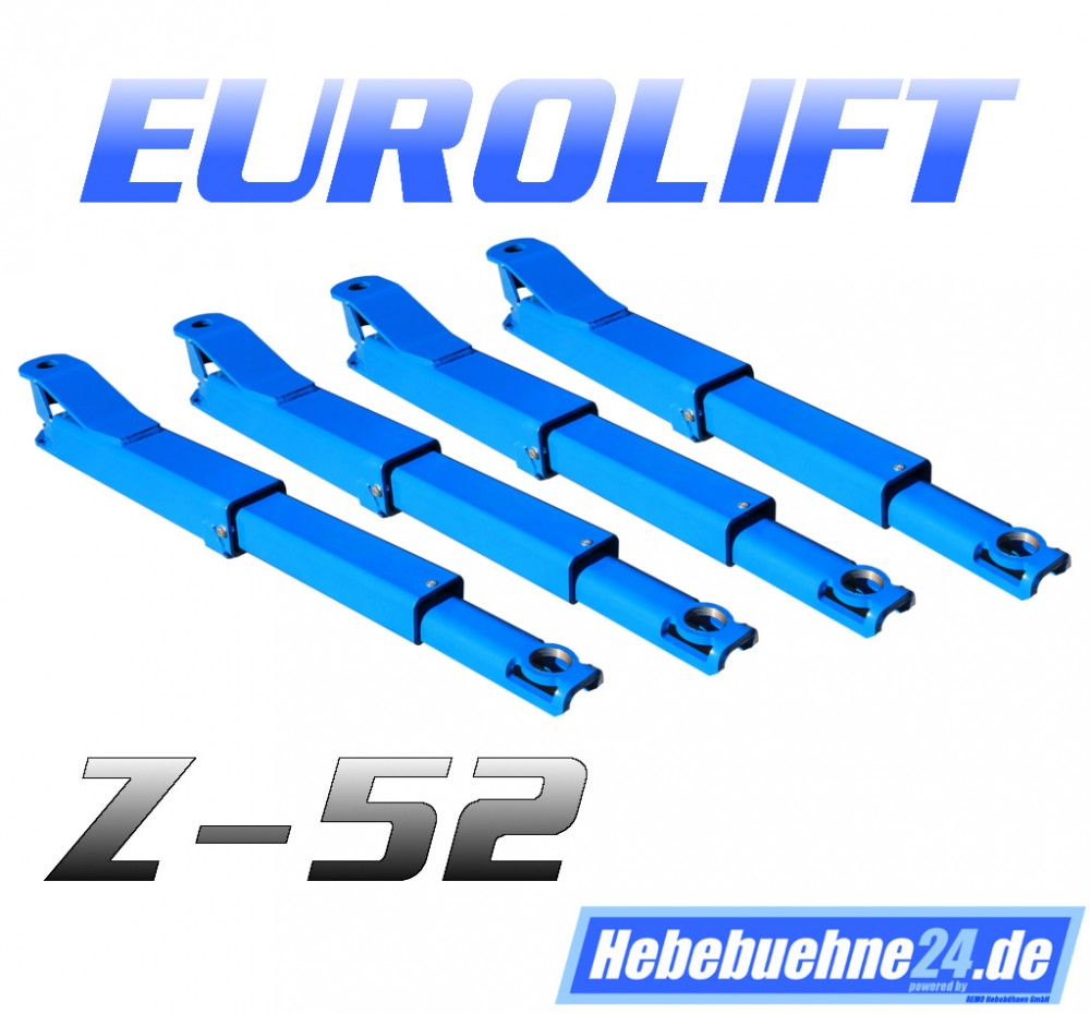 Tragarme in 3S-Ausführung (3-teilig) für Eurolift Z-52 als Nachrüstsatz (4 Tragarme)