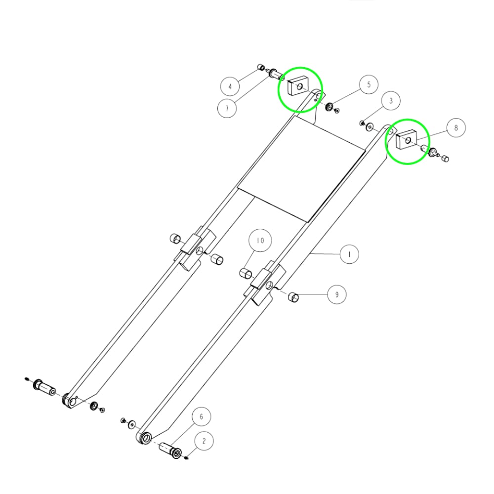 Gleitstück Oben für Nussbaum Jumbo Lift III und ATT Hymax