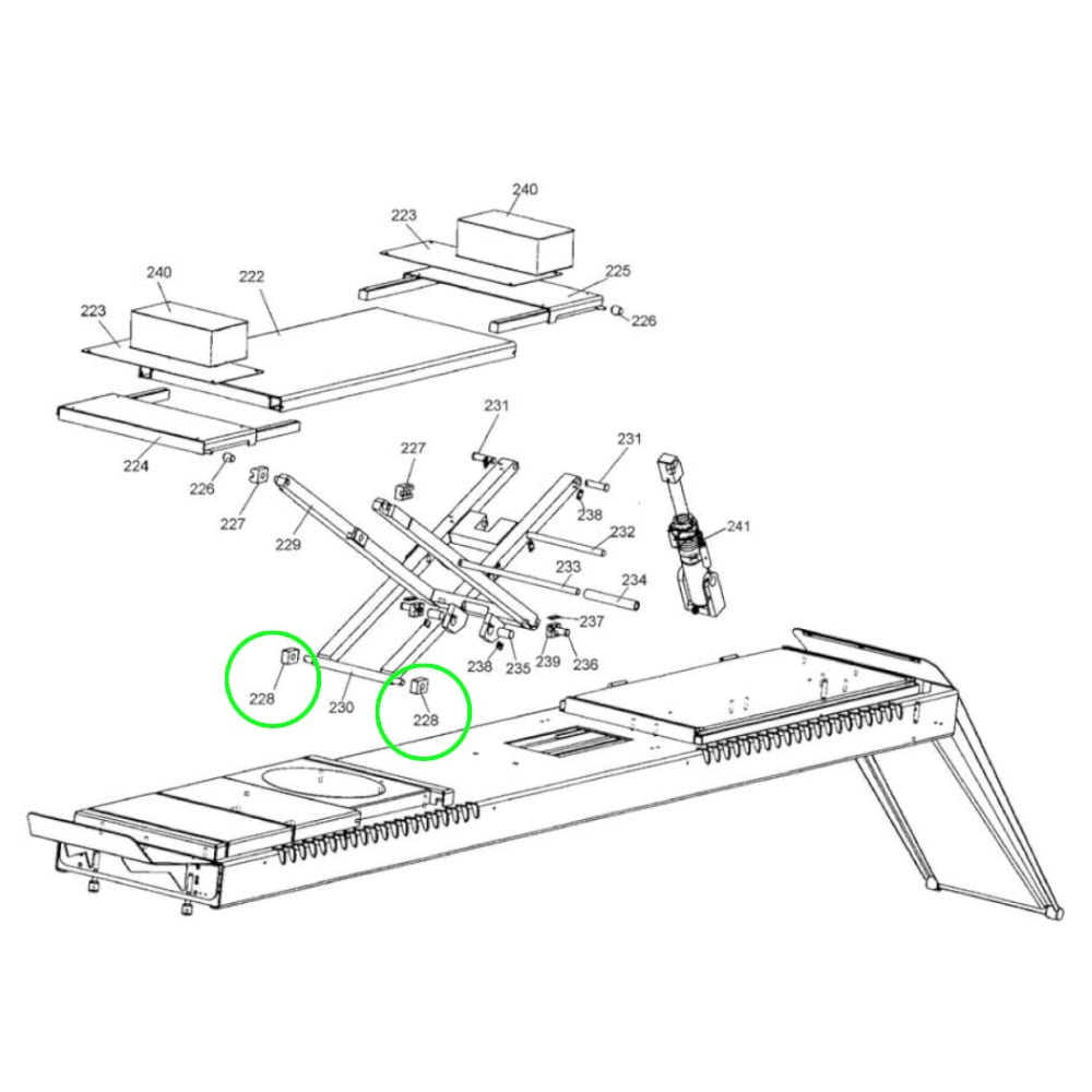 Gleitstück für Nussbaum UniLift 3500 & 5000