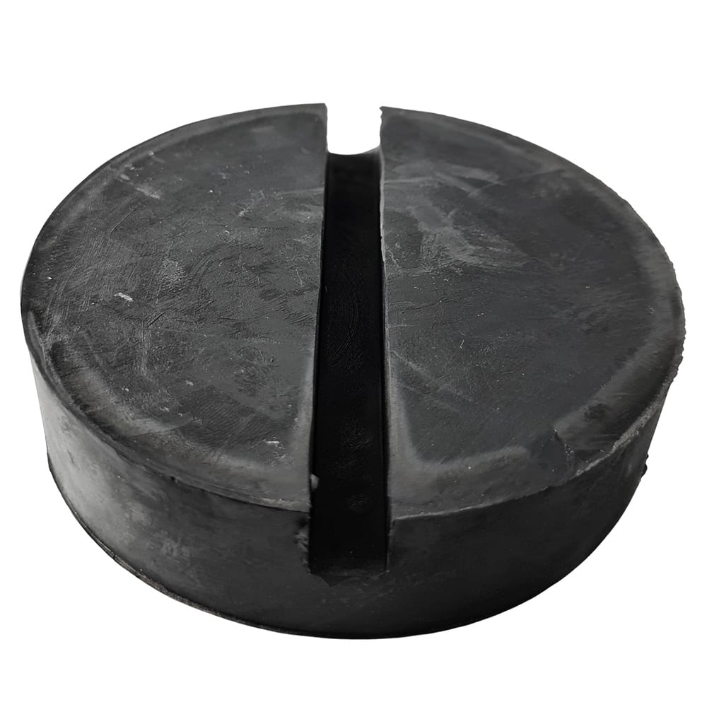 Gummiauflage für Wagenheber mit Nut, Ø100 x 25 mm