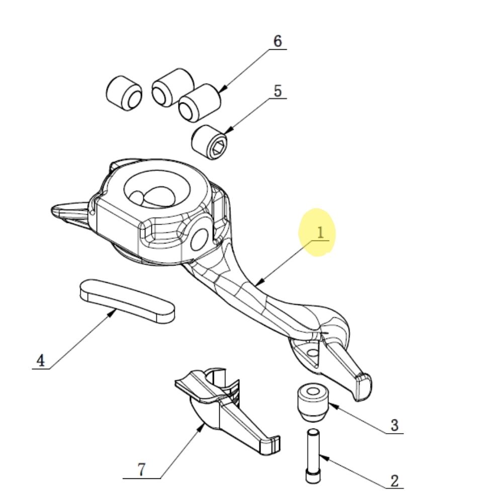 Mounting head for tyre changer Bright 810, 870L, 885A, 885C-M806B | C-54-1300004