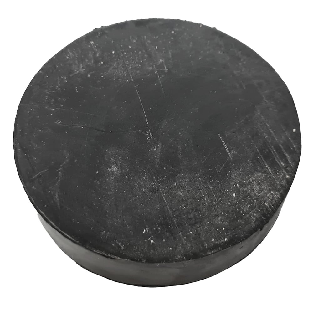 Gummiauflage für Wagenheber mit Nut, Ø100 x 25 mm