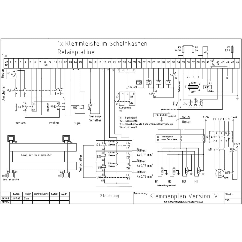 Steuerplatine für Consul Hebebühnen 4.40, H302, H4483.10 u. a.