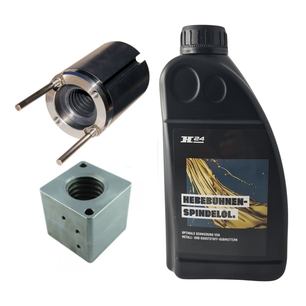 Hubmutter-Paket für Nussbaum S, SE, SEL, ATL, BSE mit Anbauteile