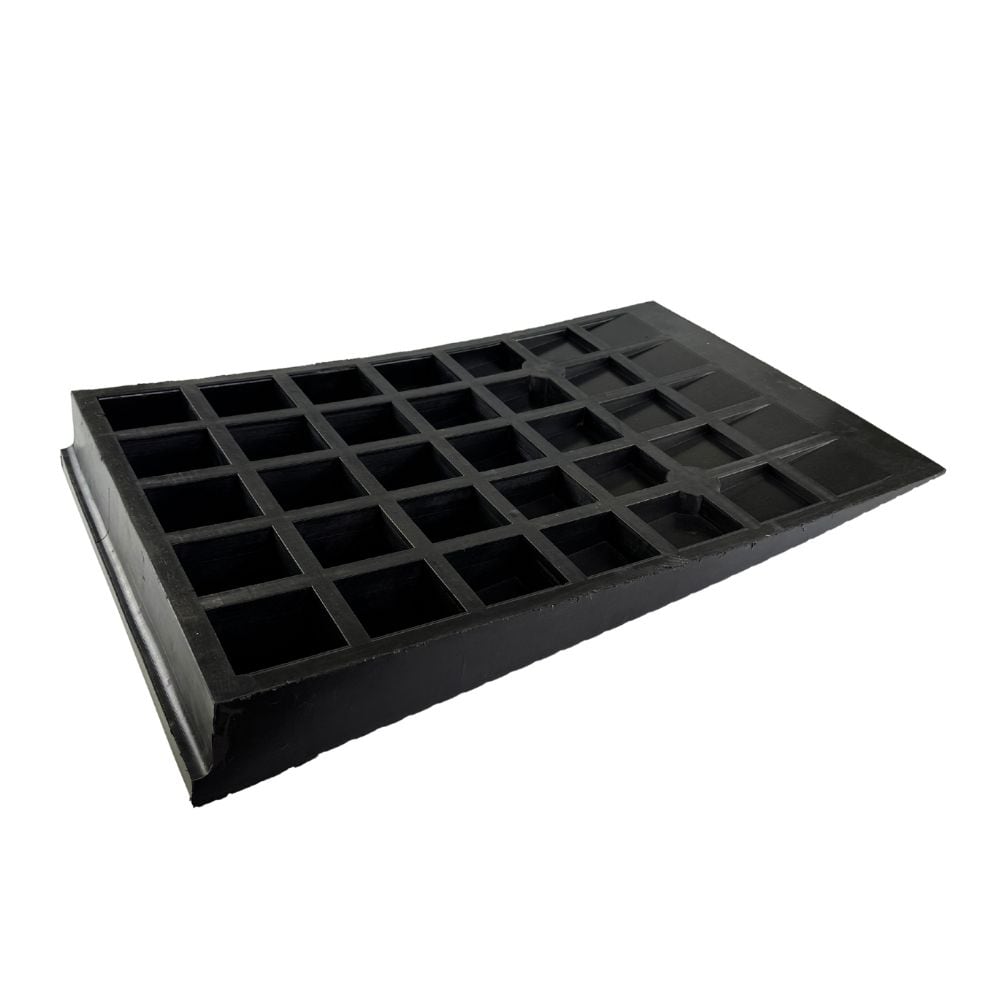 Auffahrrampe für Scherenhebebühnen – Gummi, 5.000 kg, 1000 × 500 × 100 mm, verankerbar