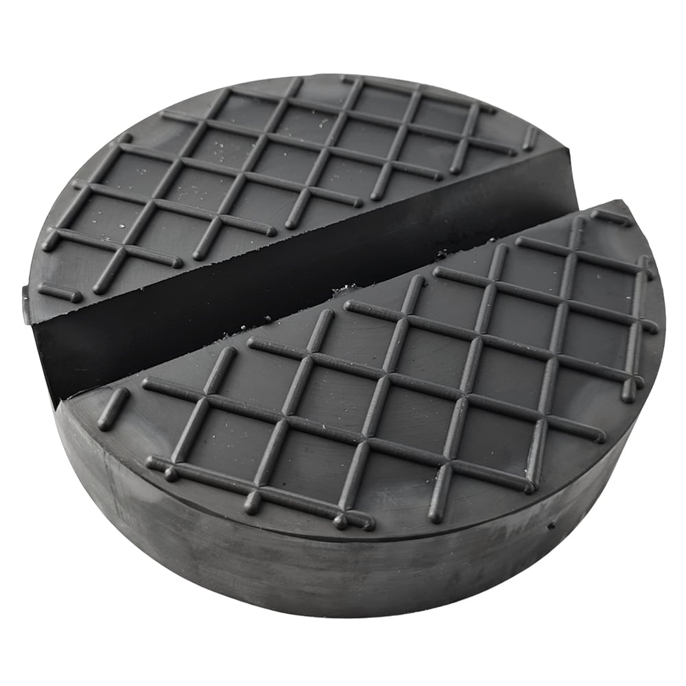 Gummiauflage für Wagenheber mit Nut, Ø130 x 30 mm