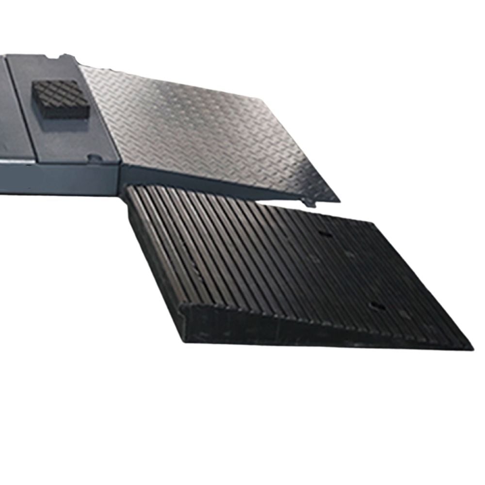Auffahrrampe für Scherenhebebühnen – Gummi, 5.000 kg, 1000 × 500 × 100 mm, verankerbar