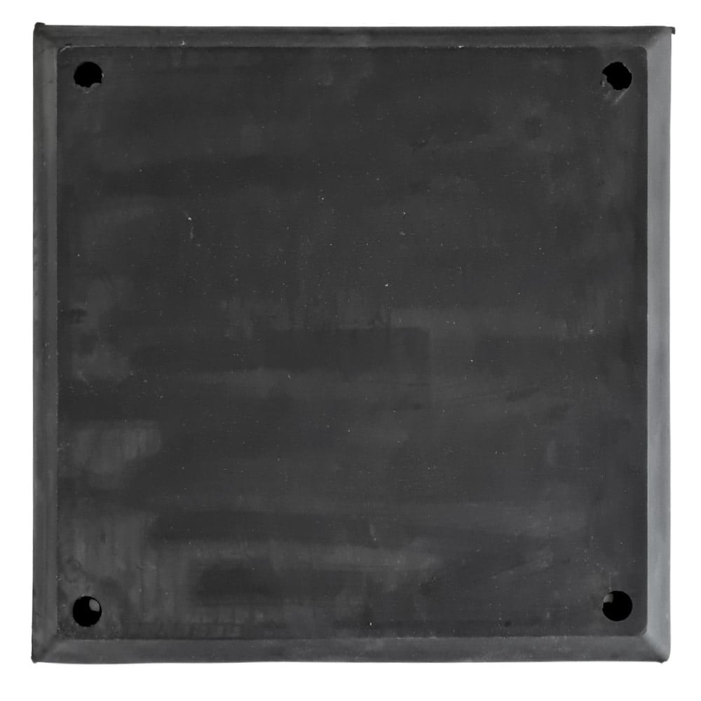 Gummiplatte Nussbaum Hebebühnen » 325 x 325 x 20 mm » verstärkt