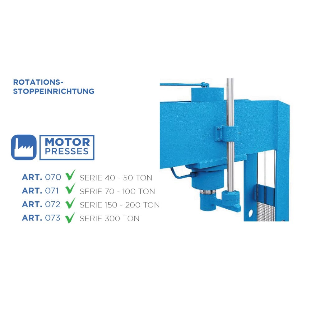 Hydraulikpresse 150t » OMCN 204/WE » Platzsparend » Elektrohydraulisch