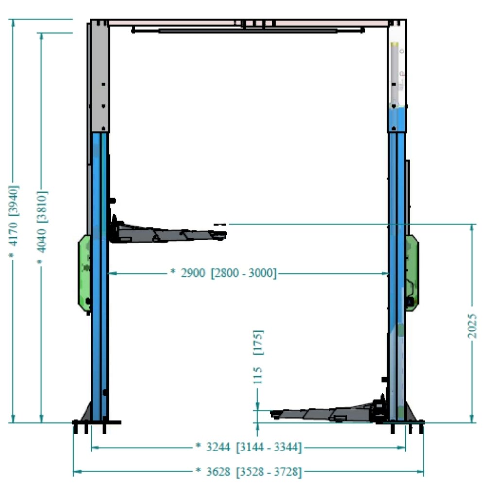 RAV KPH45SLIKM | 4.5 t | long arms 700–1500 mm