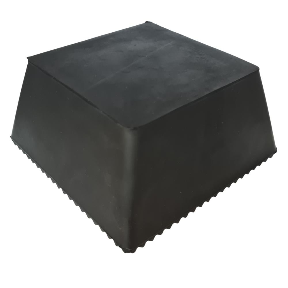 Gummklotz-Pyramide » unten: 150x150mm, oben: 112 x 112 mm » Höhe: 70 mm
