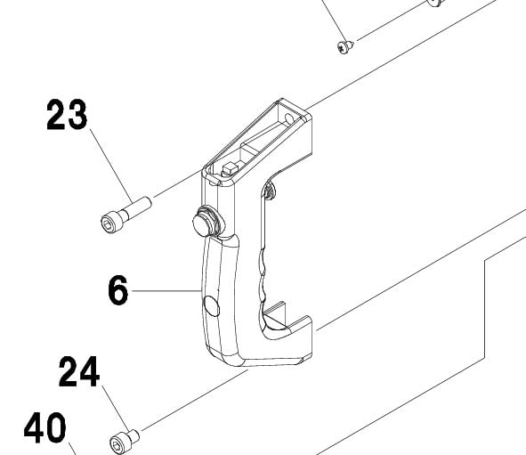 Handventil für Ravaglioli Reifenmontiermaschinen G7441.18 | G7441.20 | G7441.22 | G7441.24