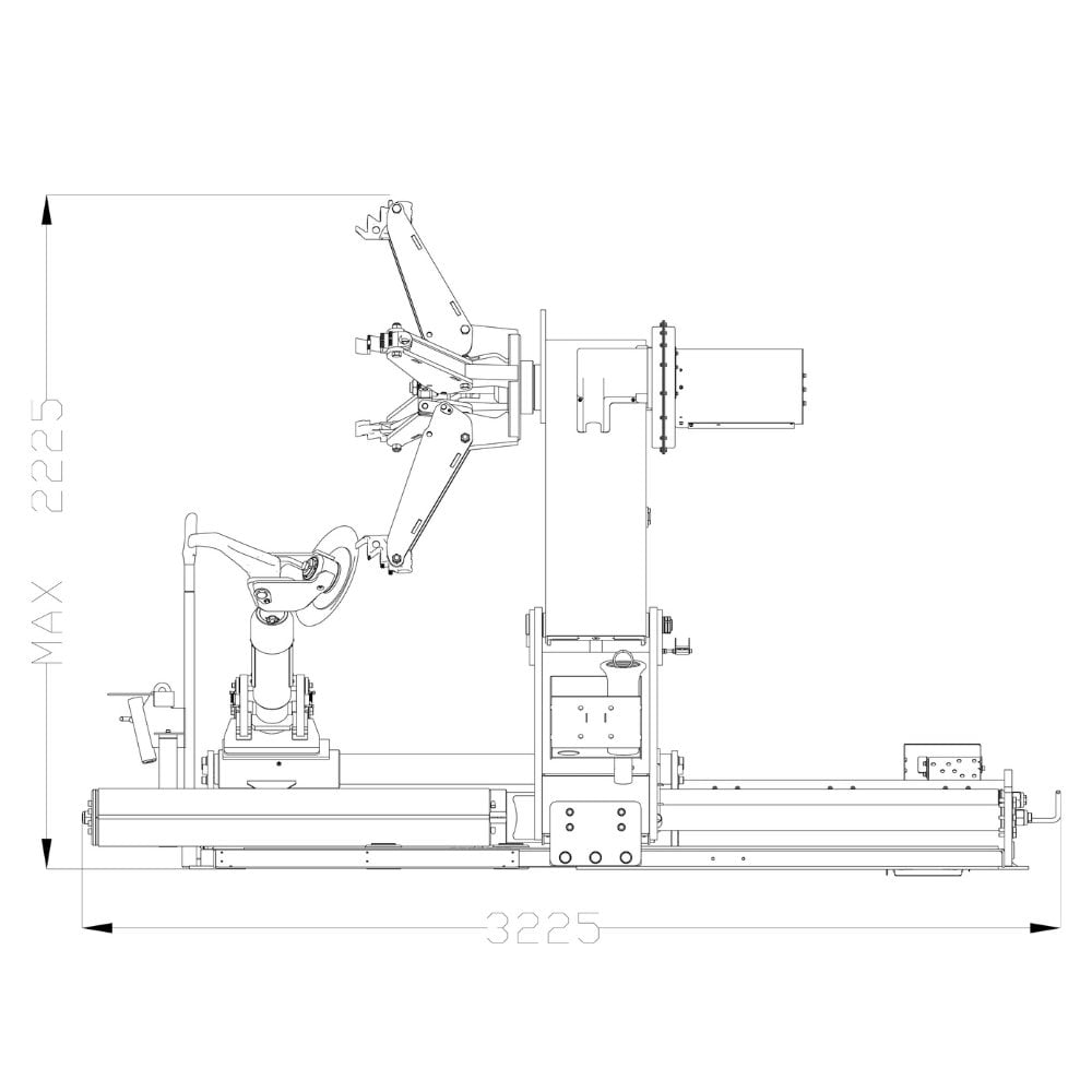 ATH 7260 | LKW-Reifenmontiermaschine bis 60 Zoll | Wireless-Steuerung
