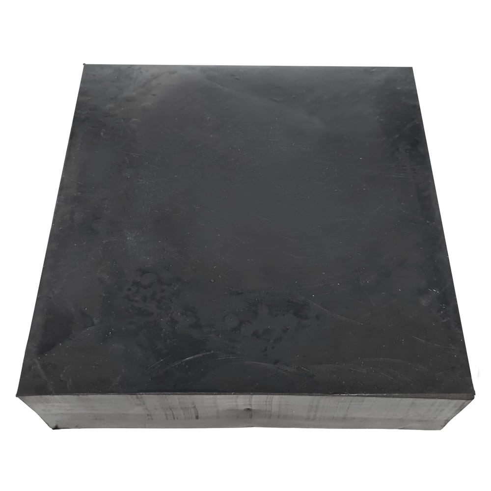 Gummiblock, Vollmaterial, Oberflächenstruktur » 120 x 120 x 35 mm