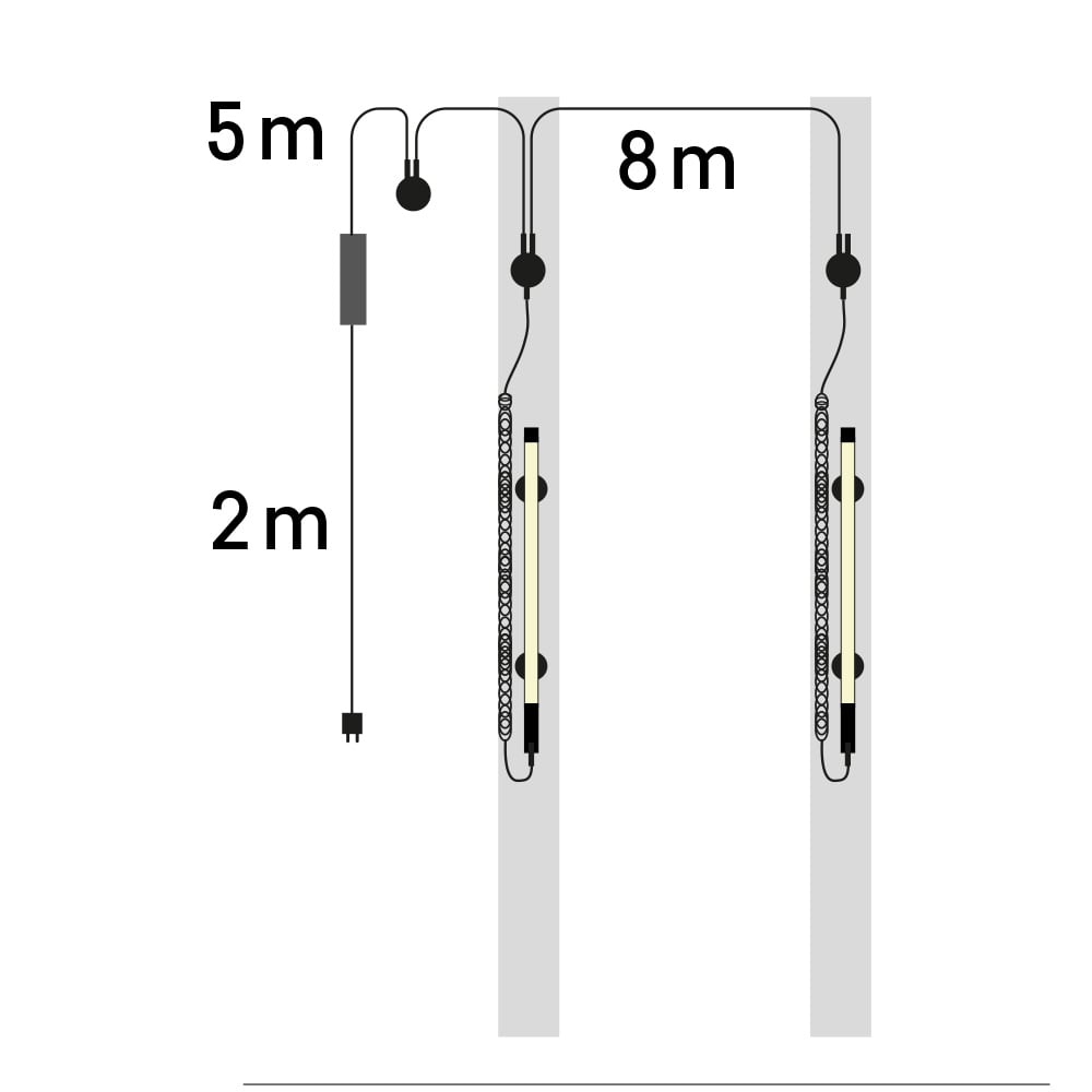 LINE LIGHT 2 POST - Universelle Beleuchtung für 2-Säulenhebebühnen, Scherenhebebühnen