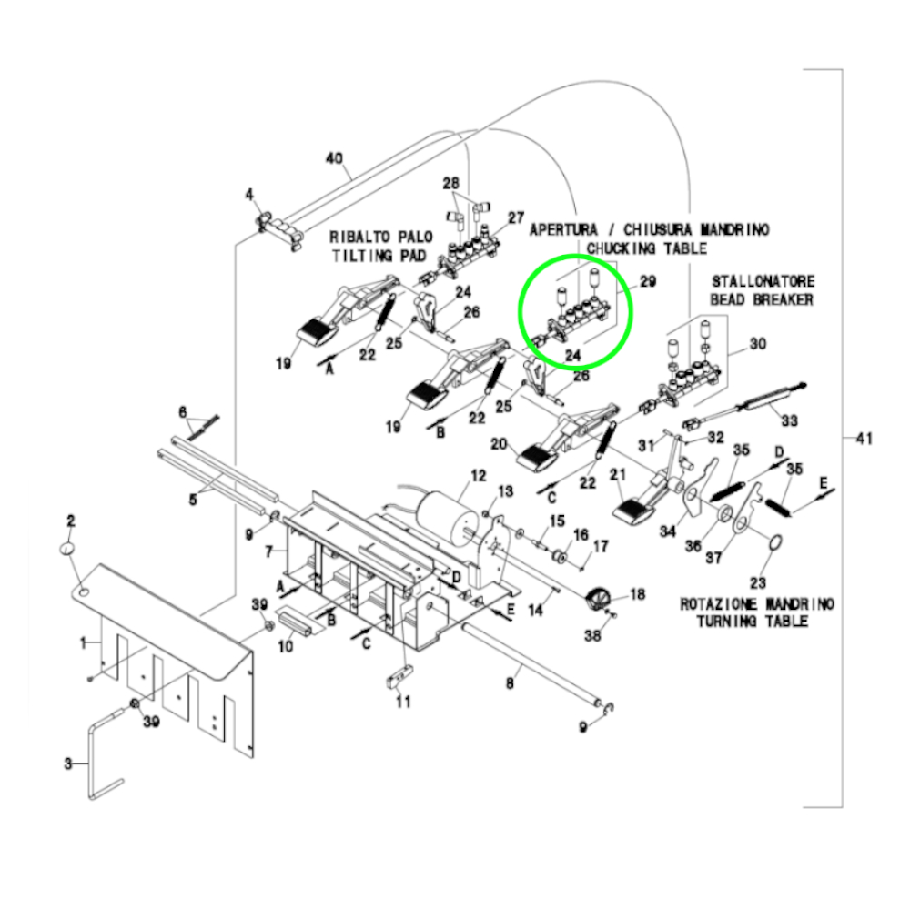 Spannventil C für Ravaglioli G7645