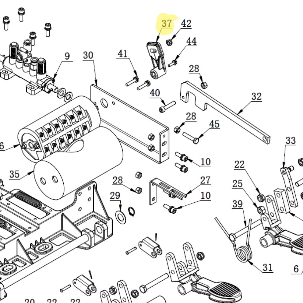Connection part for reversing switch tyre changer Bright 885A-897 | CT-D-7100008