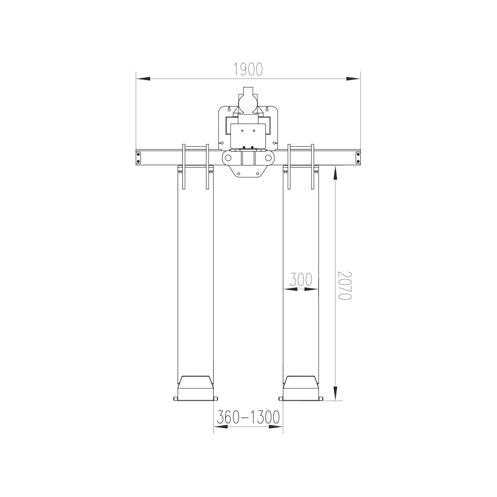 ATH-Single Lift 12PL - Quadhebebühne mit 1200 kg Tragkraft