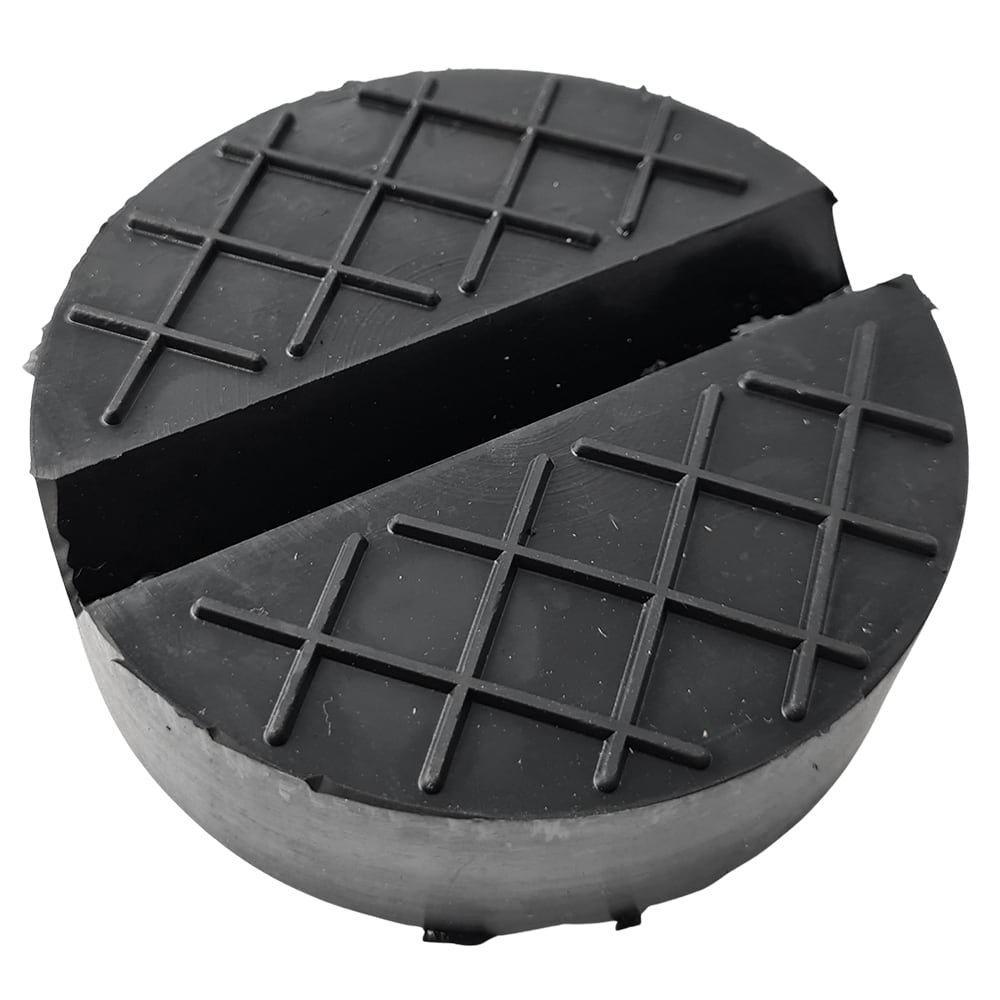 Gummiauflage für Wagenheber mit Nut, Ø100 x 30 mm