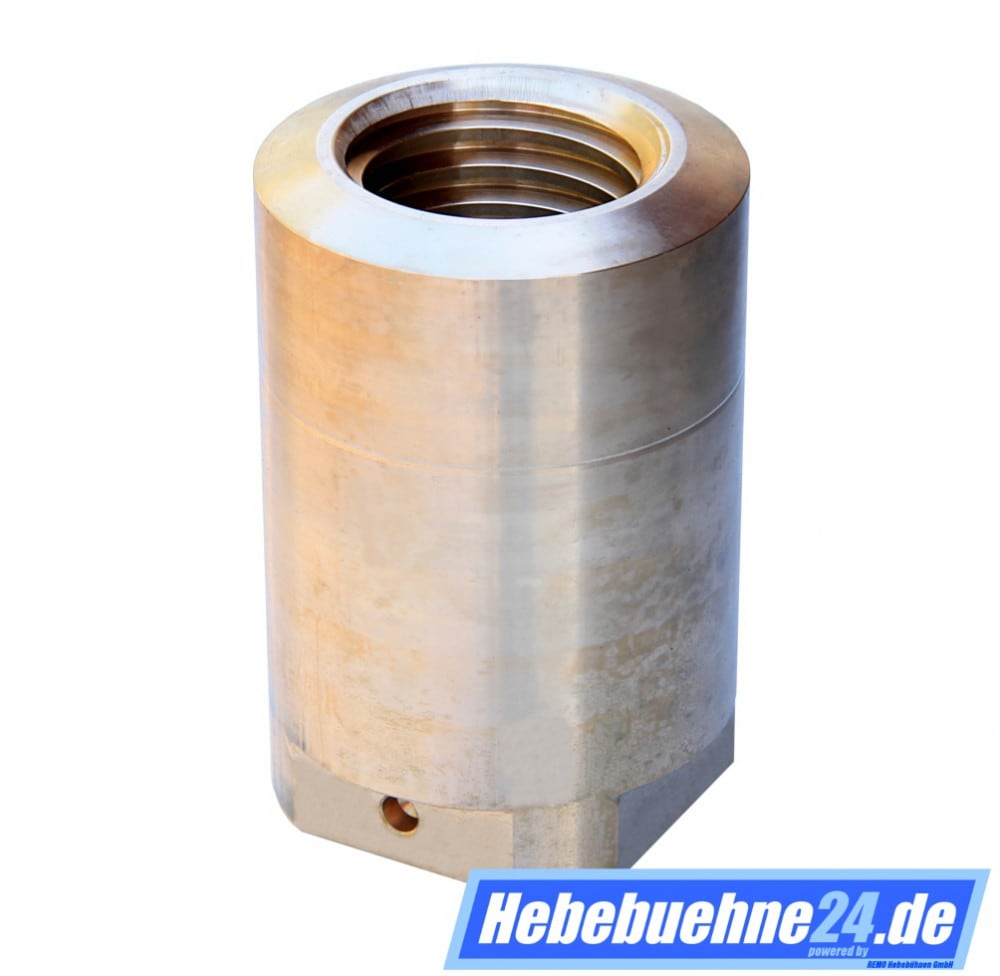 Tragmutter passend für SAT 25 und TECA 2500 Hebebühne, aus Bronze mit Trapezgewinde Ø45x6