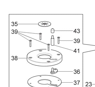 Schutz Verlängerung Mitnehmerbolzen für Radhalter Ravaglioli G1065EL, G1065ELIT, G1045EL, G1045ELIT, G1005EL, G1005ELIT
