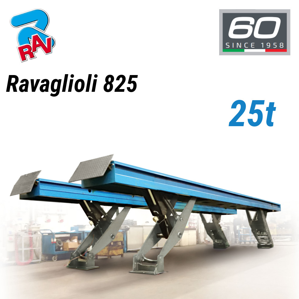 Ravaglioli 825 » 25t » Freeline-Hebebühne » Über- und Unterflur