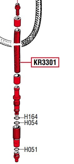 Abgabeschlauch für Raasm/ECODORA Ölspender 33024, 33016