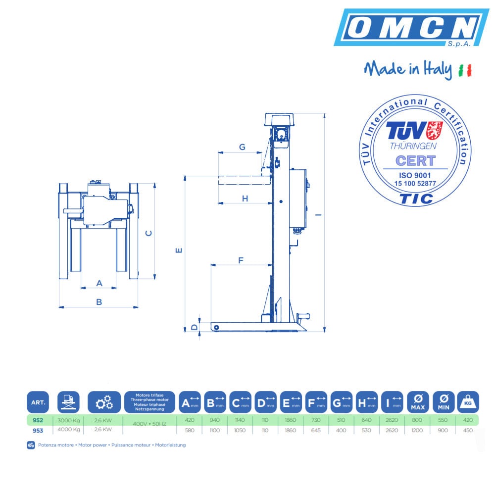 OMCN 952 » Mit 12t » Für Wohnmobile