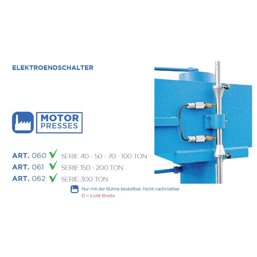 Hydraulikpresse 150t » OMCN 204/WE » Platzsparend » Elektrohydraulisch