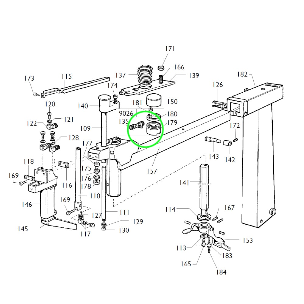 Cylinder mounting column Mondolfo Ferro AQUILA ALLIANCE and more | 239806