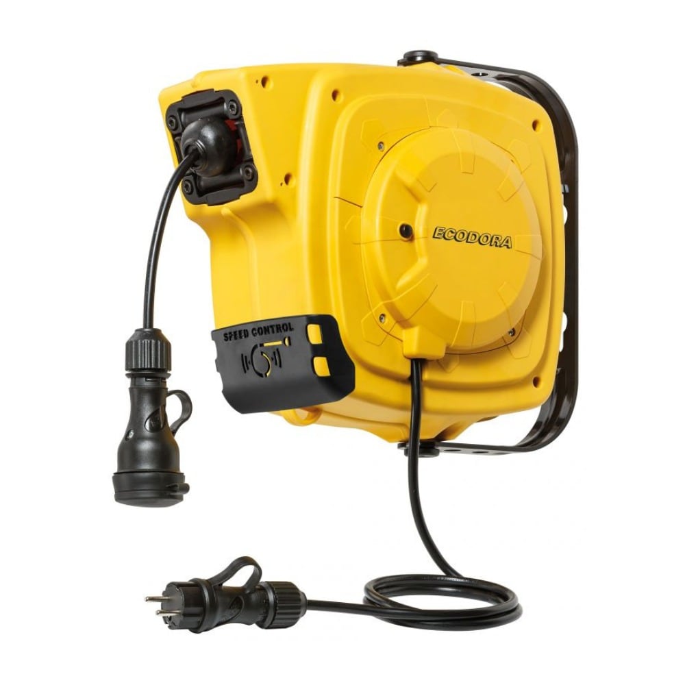 Ecodora Kabelaufroller / Schlauchaufroller 230 V | 14 m Kabel | Schukostecker | IP44