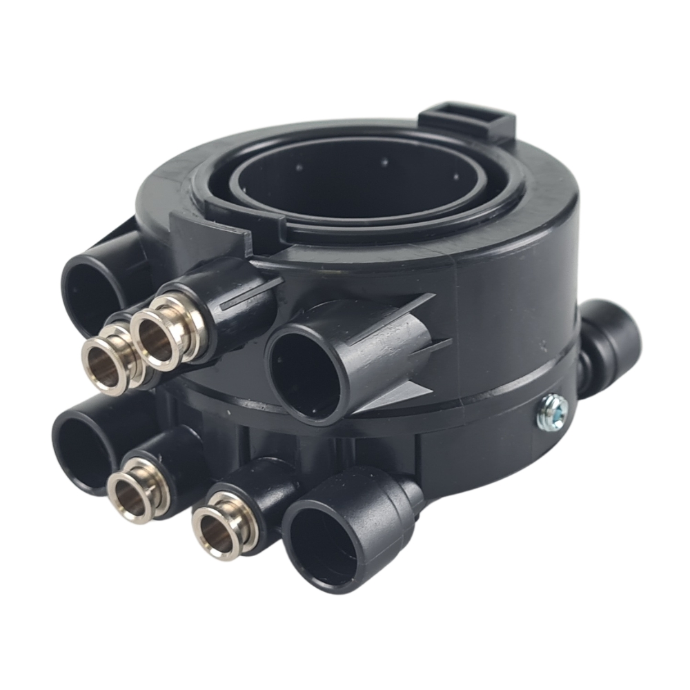 Rotary valve air distributor for Ravaglioli tire changers