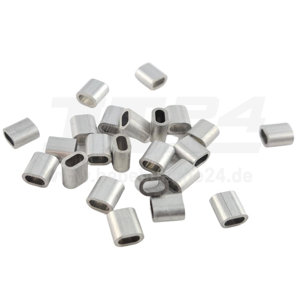 Pressklemme 2 mm Aluminium für Drahtseil