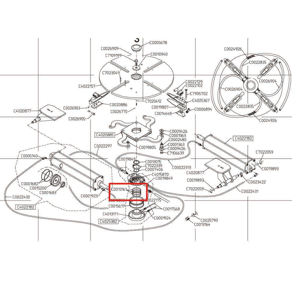 O-Ring für Drehanschluss / Luftverteiler unter Drehteller für Hofmann Monty 3300, 1170, 1270, 2300