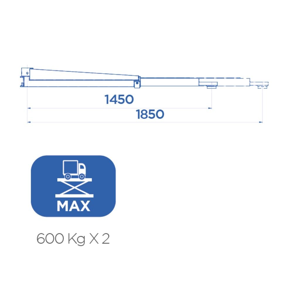 Tragarmverlängerung für OMCN 199/ALFA, 199/BETA (2 Stück)