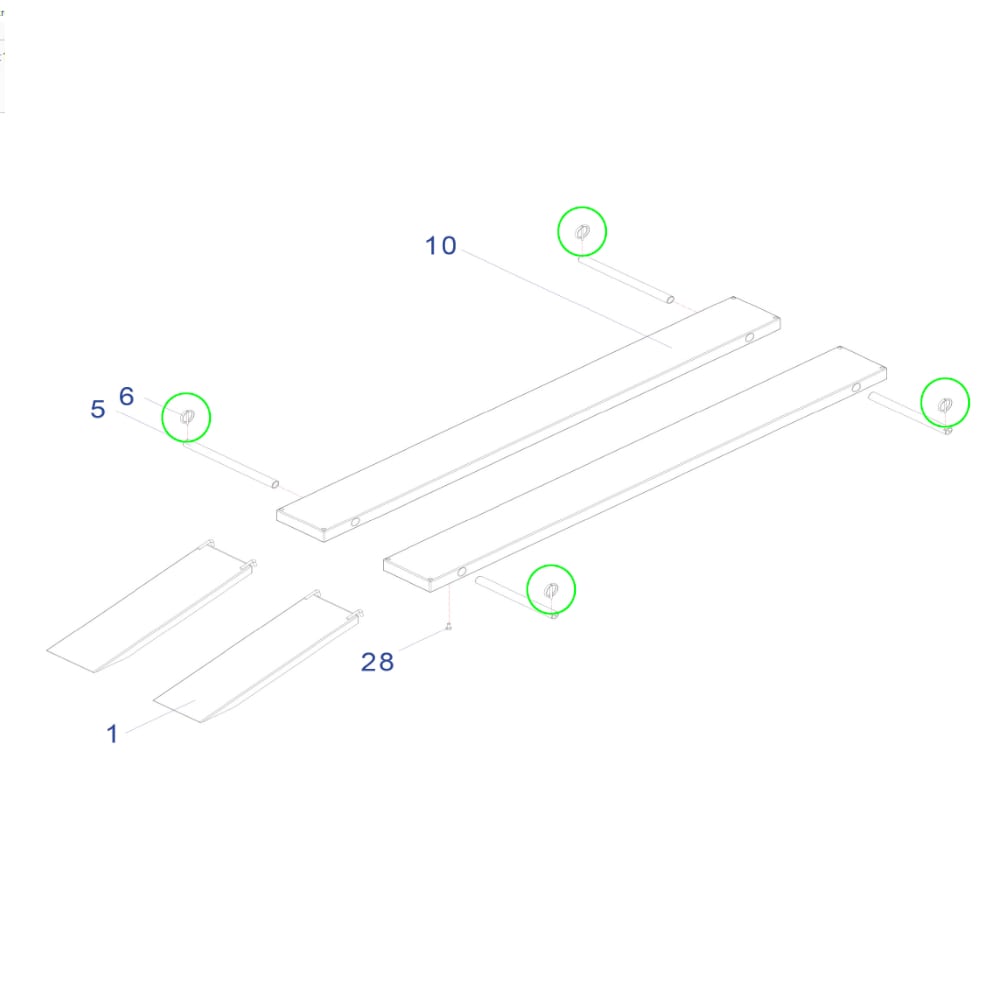Sicherrungsring für die Quadschienen für TRUSTERS / REMO POWERLIFT1000
