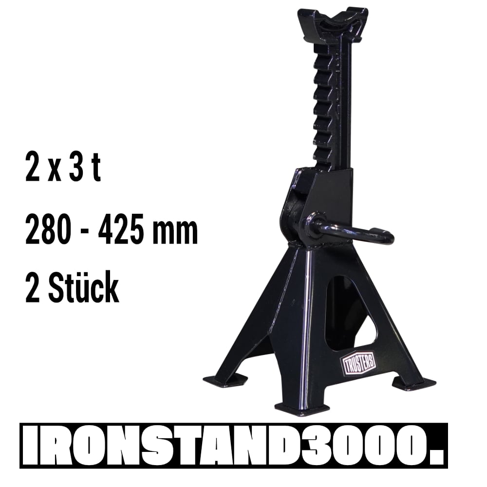 TRUSTERS IRONSTAND3000 Unterstellböcke 3t (1 Paar = 2 Stück)