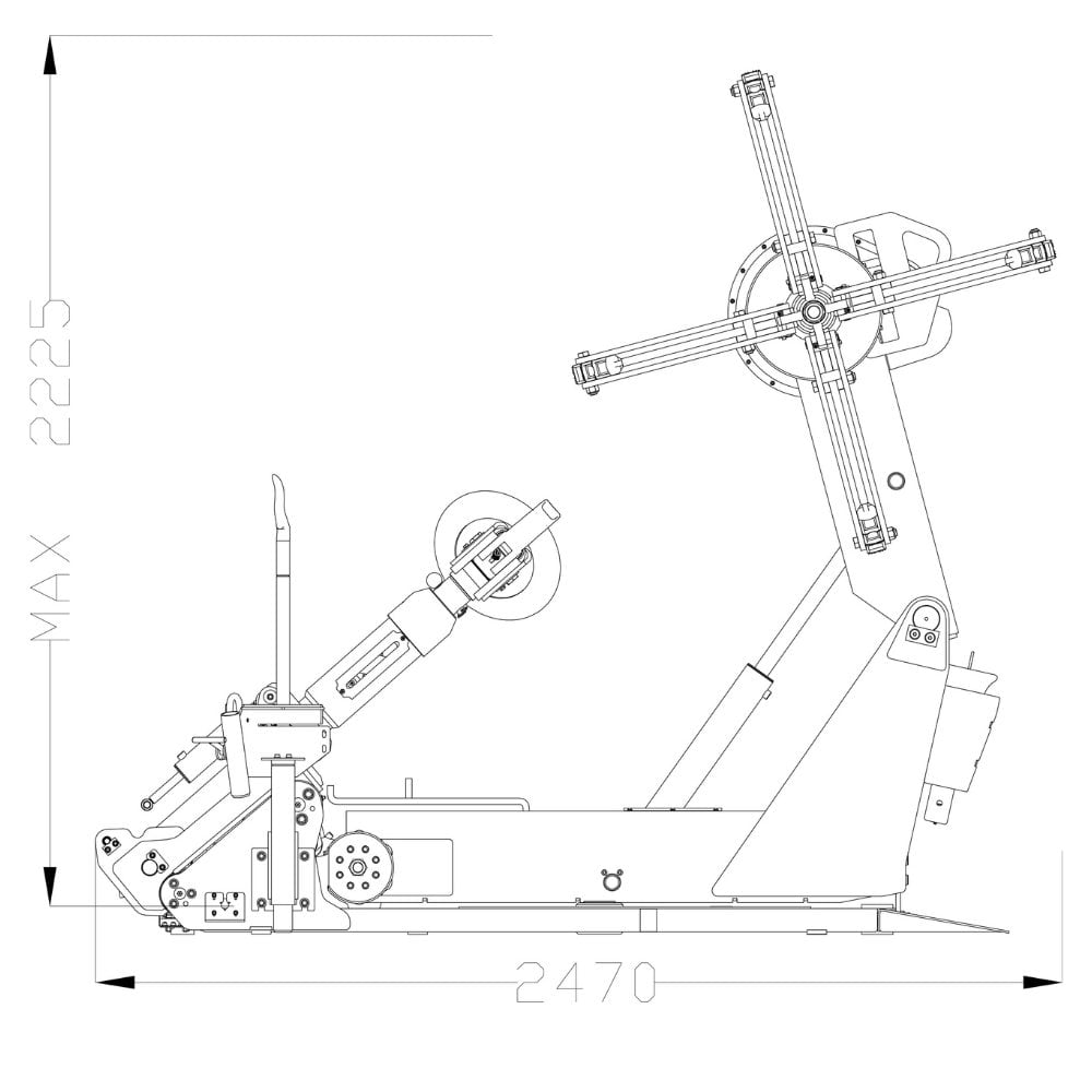 ATH 7260 | LKW-Reifenmontiermaschine bis 60 Zoll | Wireless-Steuerung