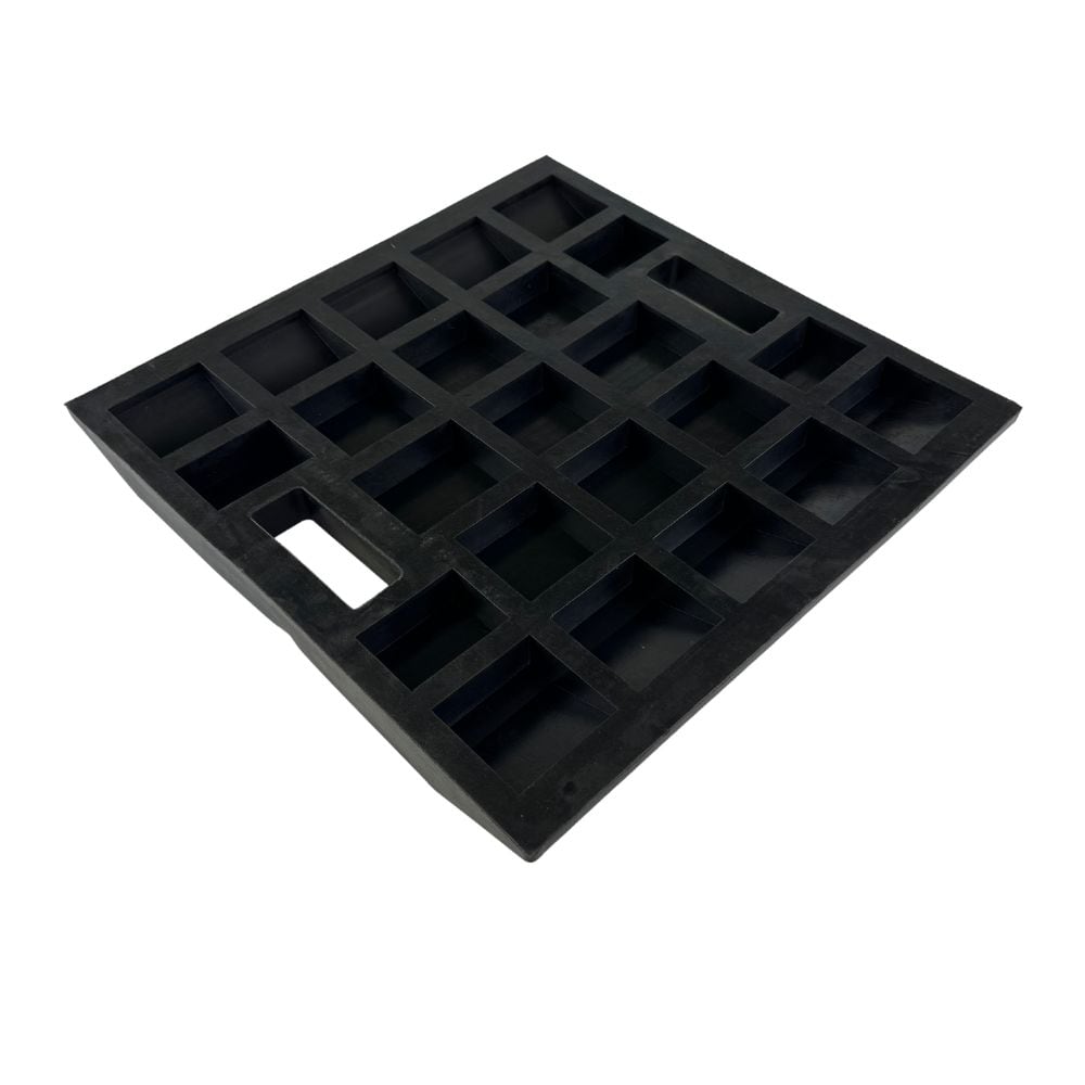 Auffahrrampe für KFZ-Hebebühnen – Gummi, 5.000 kg, 500 × 500 × 40 mm