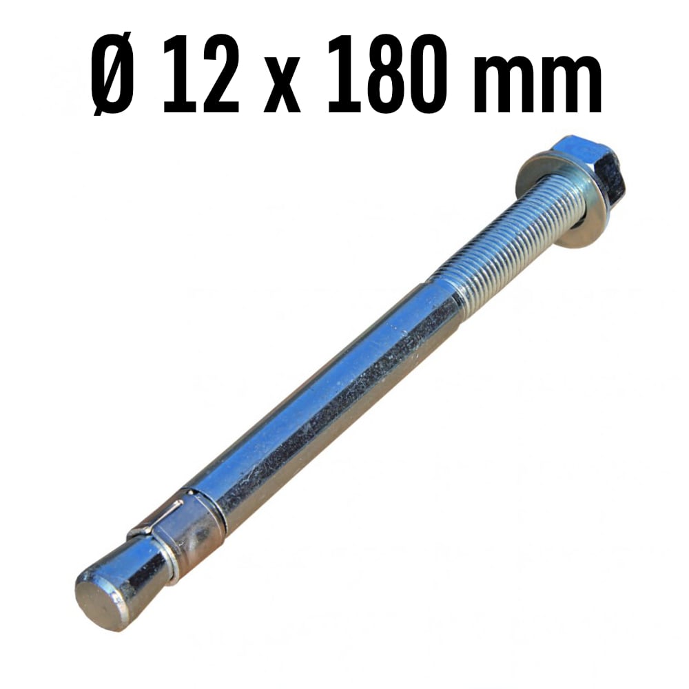 Schlaganker für Hebebühne, Ø12 mm x 180 mm lang
