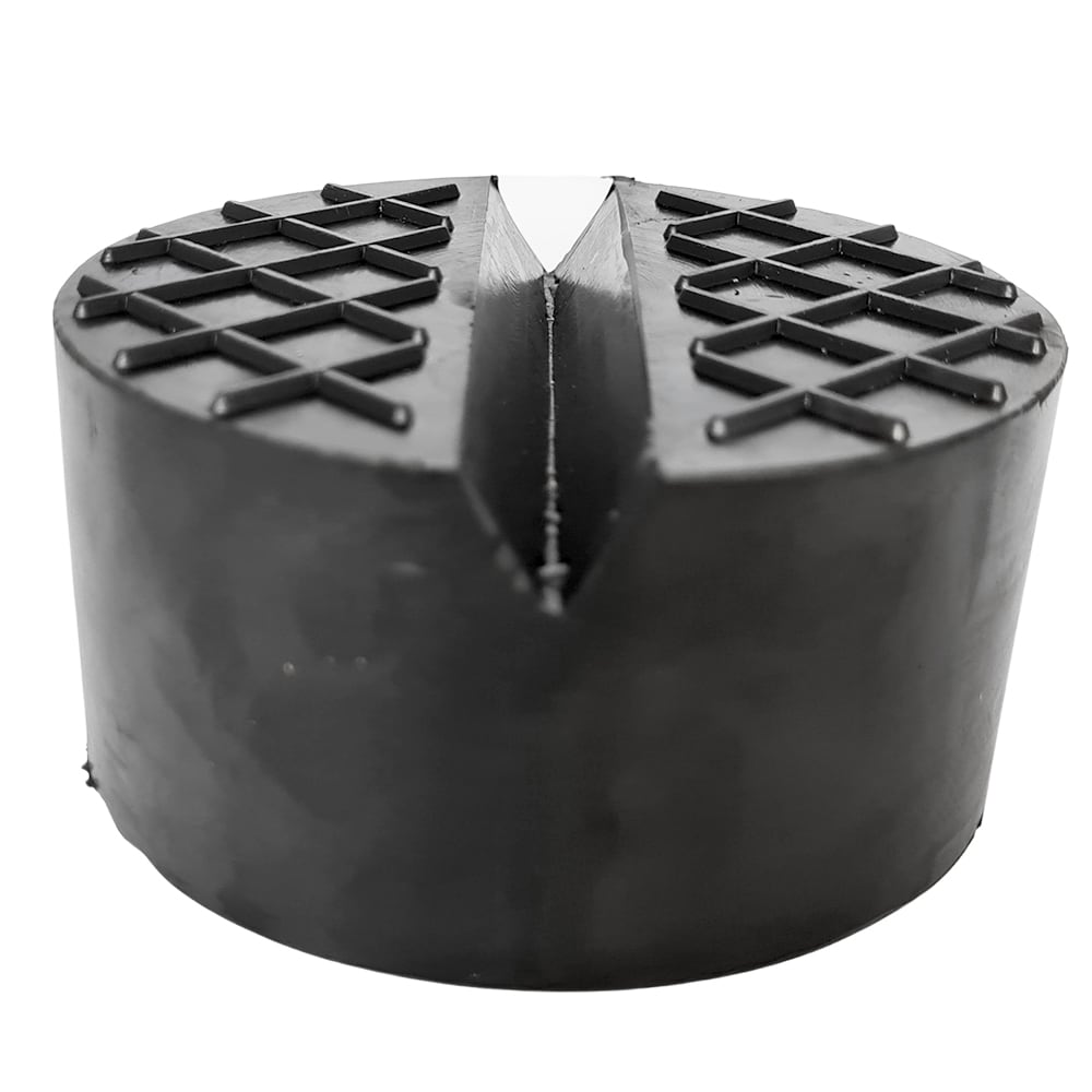 Gummiauflage für Wagenheber mit Nut, Ø100 x 50 mm