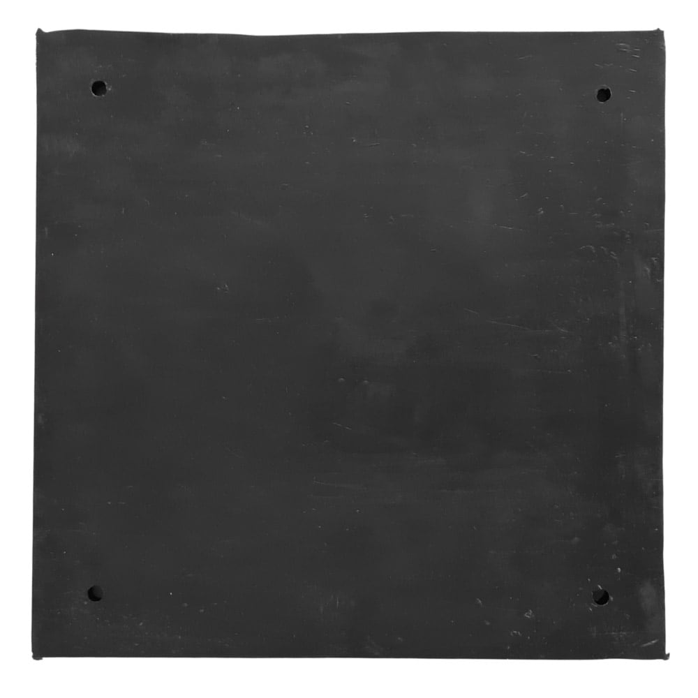 Gummiplatte Nussbaum Hebebühnen » 325 x 325 x 20 mm » verstärkt