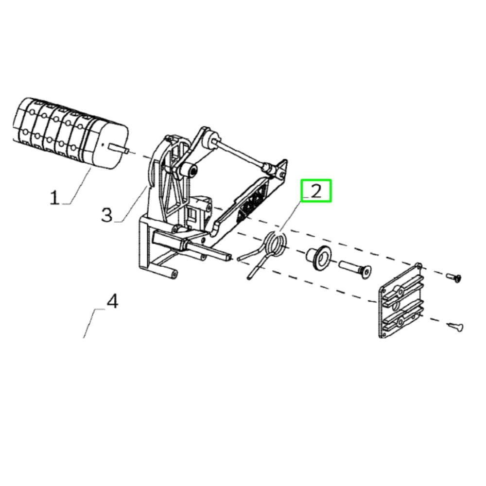 Feder für Pedal an Beissbarth MS500 1V, MS650