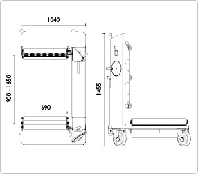 Radmontagegerät mit 1500 kg » AC Hydraulic WT1500NT