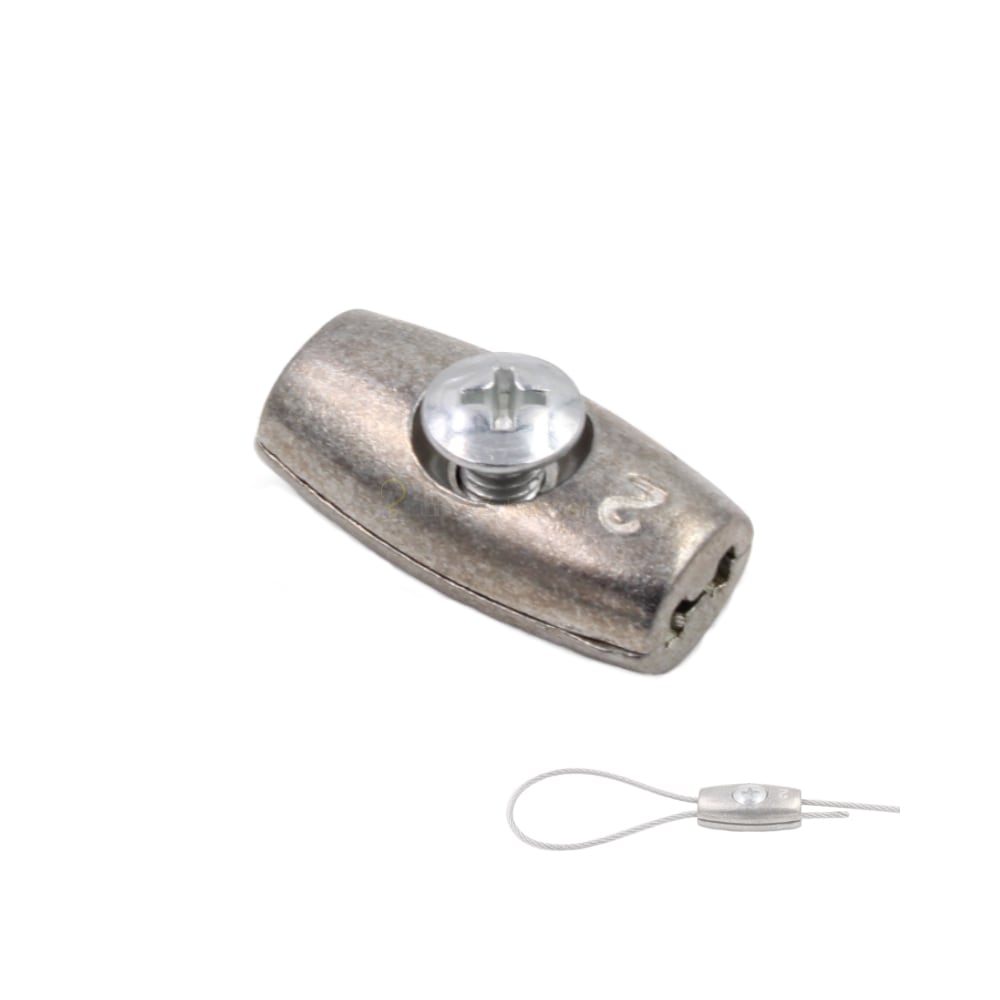 Eiform Klemme 2mm - Drahtseilklemme - Seilklemme
