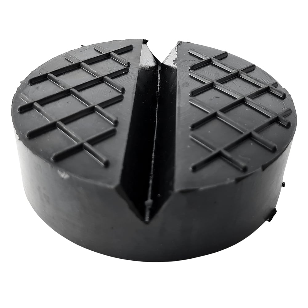 Gummiauflage für Wagenheber mit Nut, Ø100 x 30 mm