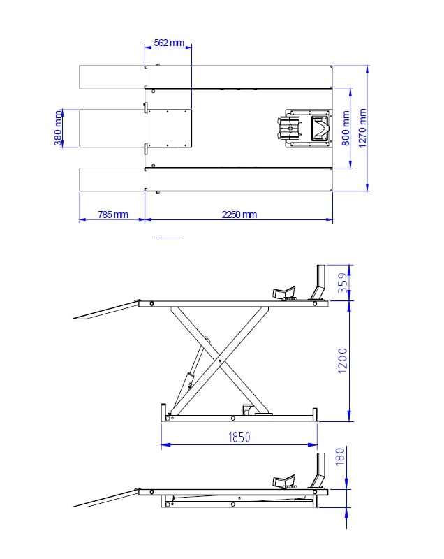Umrüstsatz zur Quad-Hebebühne für die TRUSTERS / REMO POWERLIFT1000
