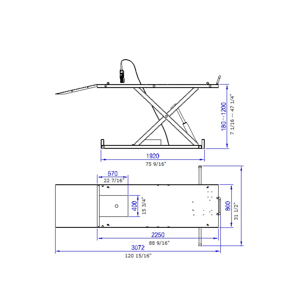 TRUSTERS / REMO POWERLIFT1000-XT » ATV+Rasentraktor » 1000 kg Tragkraft